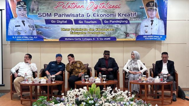 Disparbud dan DPRD Pandeglang Kolaborasi Latih Pelaku Priwisata & Ekraf Optimalkan Digitalisasi SDM