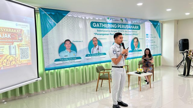 Jasa Raharja Tangerang Sosialisasikan Program Gebyar Emas bagi Wajib Pajak Taat Pajak di Rumah Sakit Hermina Periuk