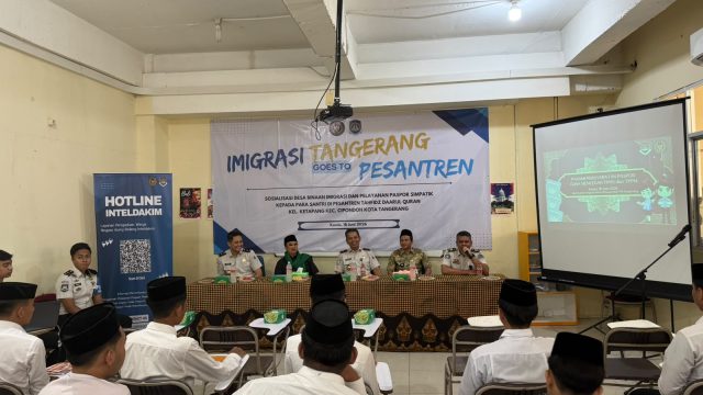 Cegah TPPO Sejak Dini, Imigrasi Tangerang Berikan Edukasi dan Layanan Paspor Simpatik di Pesantren