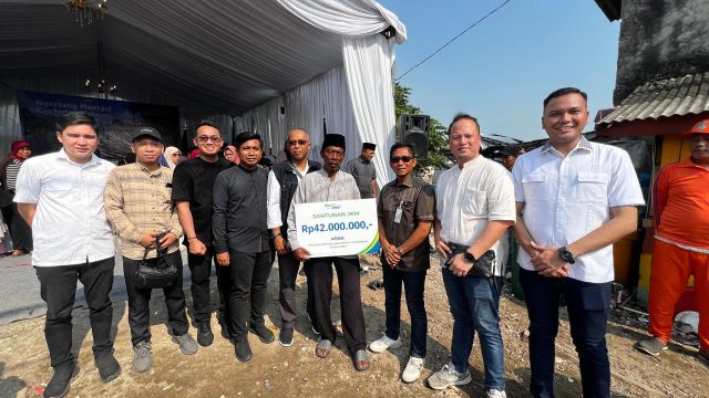 Hadiri NGEMAS 2, Bupati Tangerang Bersama BPJS Ketenagakerjaan Serahkan Santunan JKM Kepada Ahli Waris Pekerja Rentan