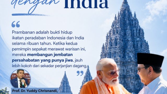 Pekan Diplomasi Prabowo Tuai Apresiasi, Yuddy Chrisnandi: Indonesia Kini Jadi Jangkar Geopolitik Kawasan