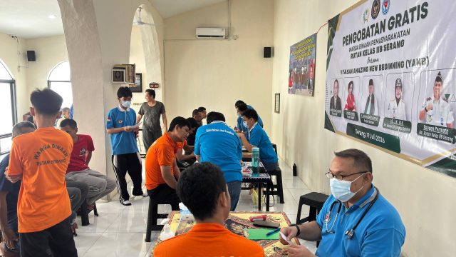 Yayasan Amazing New Beginning Gelar Cek Kesehatan dan Pengobatan Gratis di Rutan Serang
