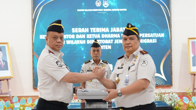 Imigrasi Cilegon Hadiri Serah Terima Jabatan Kepala Kantor Wilayah Direktorat Jenderal Imigrasi Banten
