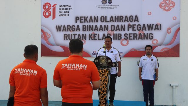 Rutan Serang Buka PORSENI HUT ke-81 RI, Pegawai dan Warga Binaan Antusias Ikut Lomba