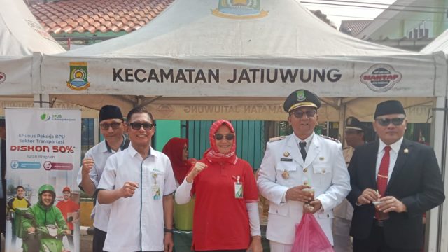 Hadir Sepenuh Hati, BPJS Ketenagakerjaan Cabang Cimone Lindungi Pelaku UMKM Jatiuwung Pada Momentum HUT RI Ke-81