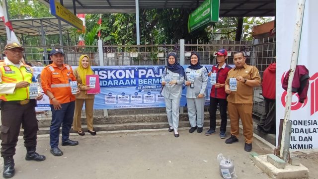 Ajak Warga Manfaatkan Diskon Pajak Kendaraan Jasa Raharja Tangerang UPT Serpong  Sosialisasi di Stasiun Rawa Buntu