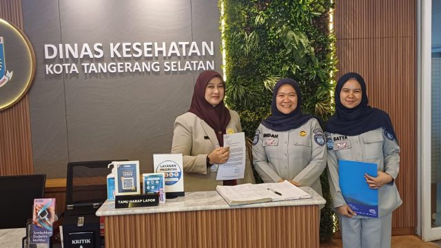 Sosialisasikan Diskon PKB Jasa Raharja Tangerang Kunjungi  Kantor Dinas Kesehatan Tangsel