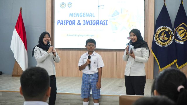 Menjelajah Benua, Siswa SD Irnanda Kenal Lebih Dekat Dunia Keimigrasian di Imigrasi Cilegon