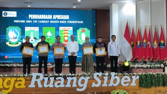 100 Persen Kabupaten/Kota Miliki TTIS, Banten Raih Apresiasi BSSN