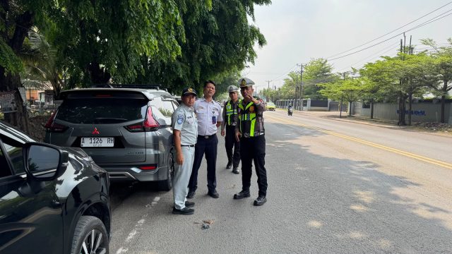 Jasa Raharja Banten Bersama Polres Serang dan Dishub Survey Titik Rawan Kecelakaan di Sepanjang Jalur Serang -Tangerang
