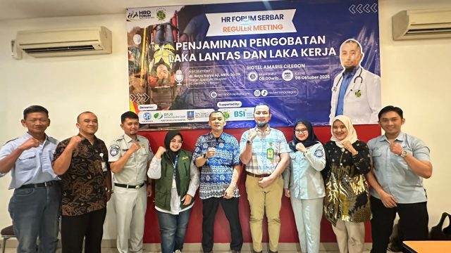 Jasa Raharja Perkuat Sinergi Penjaminan Pekerja Korban Kecelakaan Bersama BPJS Ketenagakerjaan dan RS Hermina Cilegon