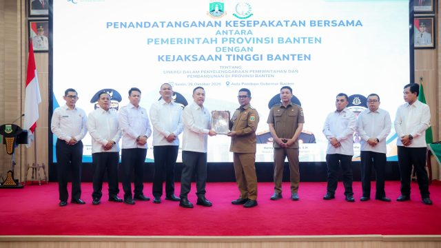 Gubernur Andra Soni dan Kejati Banten Sepakati Penguatan Pengawalan Hukum Pembangunan